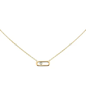 Gold Move Uno 18K Yellow Gold Diamond Necklace