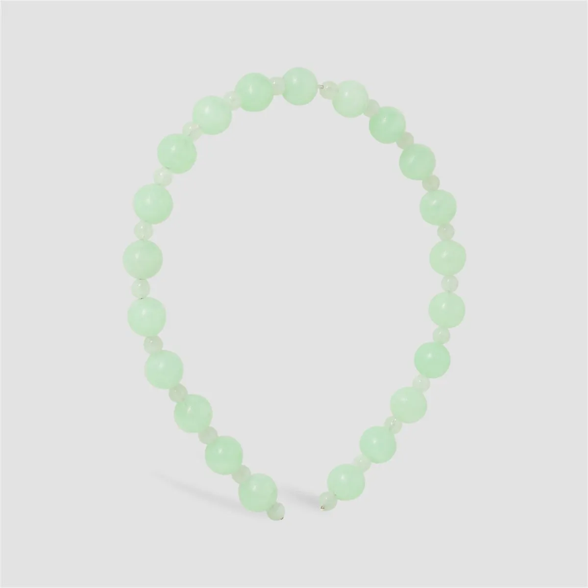Green Beaded Hard Headband