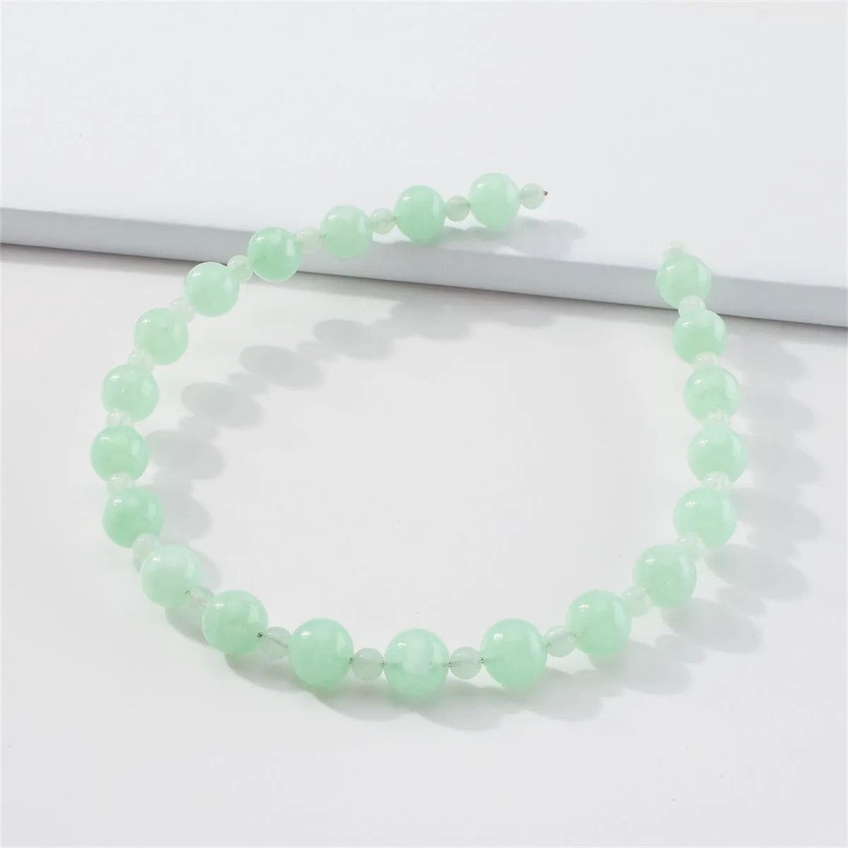 Green Beaded Hard Headband