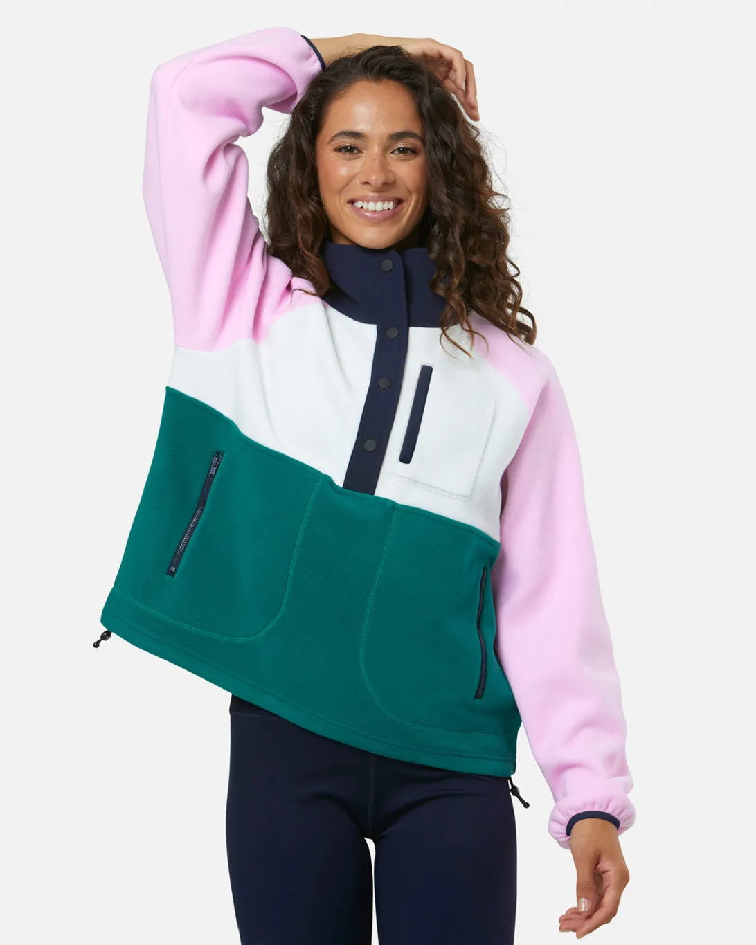 Gym Coffee Snap Polar (Womens) - Baby Pink