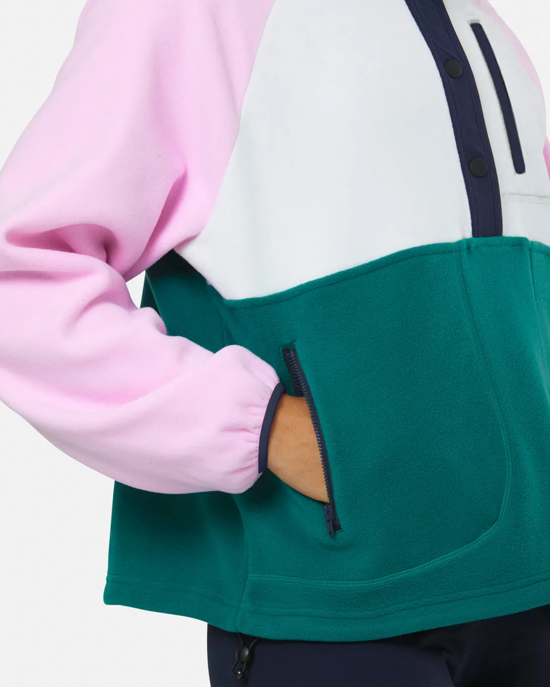 Gym Coffee Snap Polar (Womens) - Baby Pink