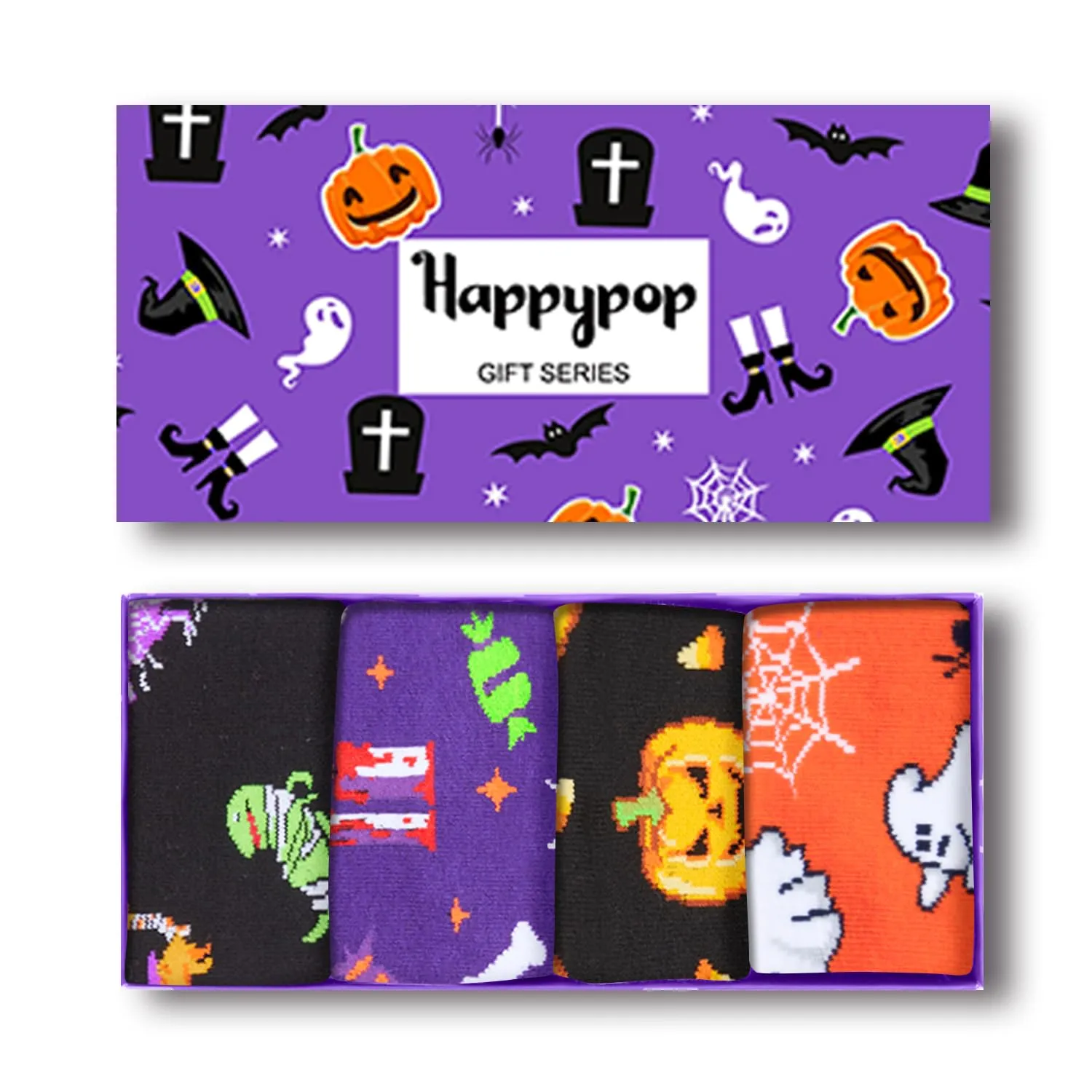 Halloween Socks Spooky Gifts For Men Women - Halloween Gifts Horror Gifts Halloween Witch Pumpkin Horror Socks
