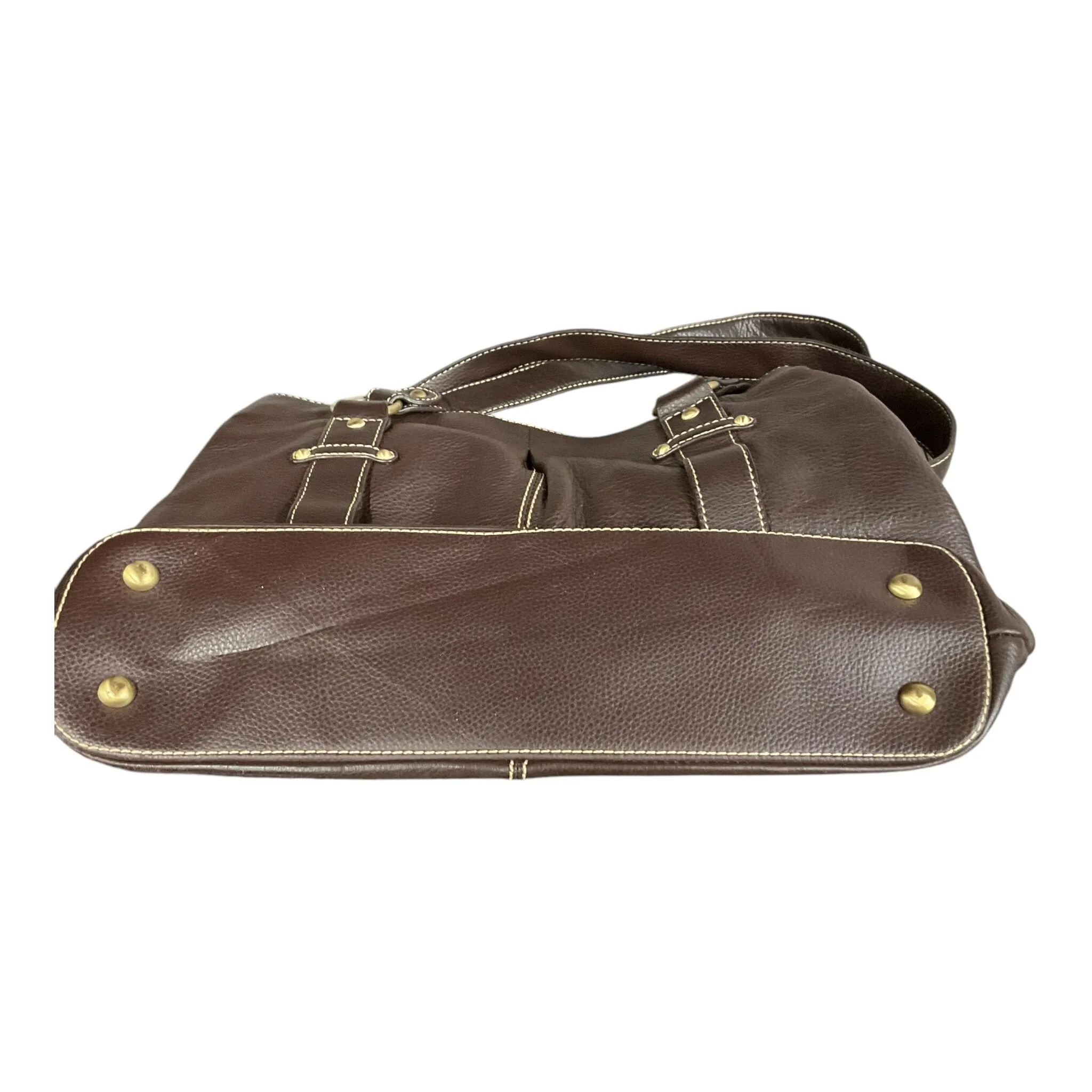 Handbag Leather By Coldwater Creek  Size: Large