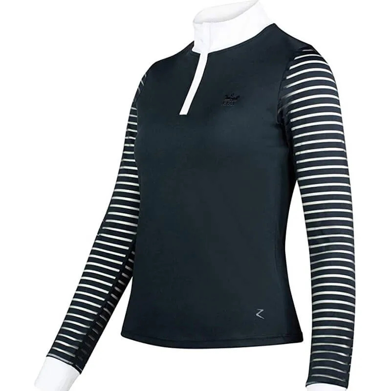 Horze Maya Women's Long Sleeve Show Shirt with Mesh Sleeves