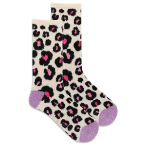 HOTSOX Women's Animal Print Non-Skid Slipper Sock