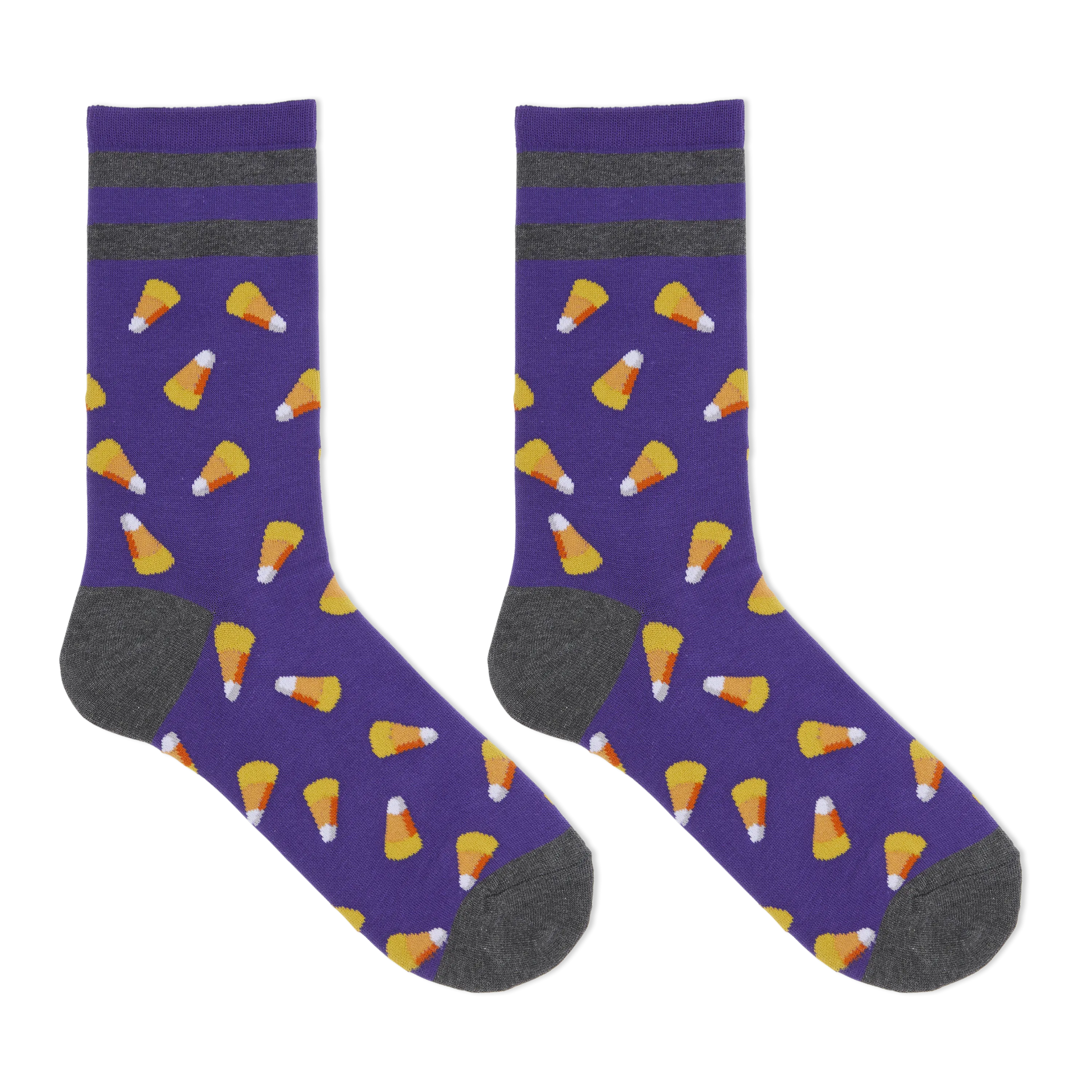 HOTSOX Women's Candy Corn Crew Socks