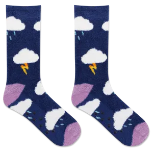 HOTSOX Women's Clouds Non-Skid Slipper Sock