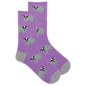 HOTSOX Women's Fuzzy Badger Crew Sock