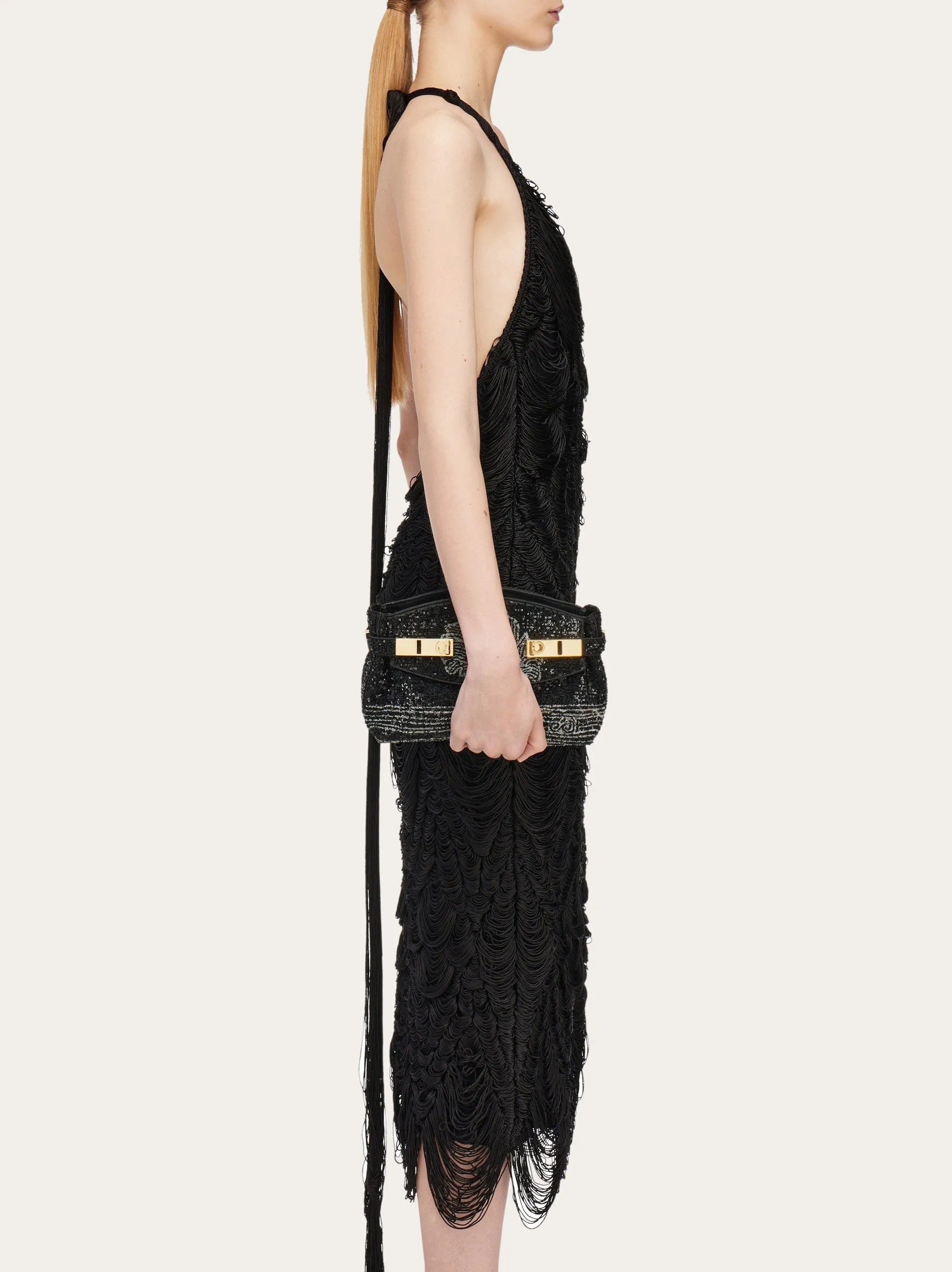 Hug Crossbody Bag With Sequins (S)