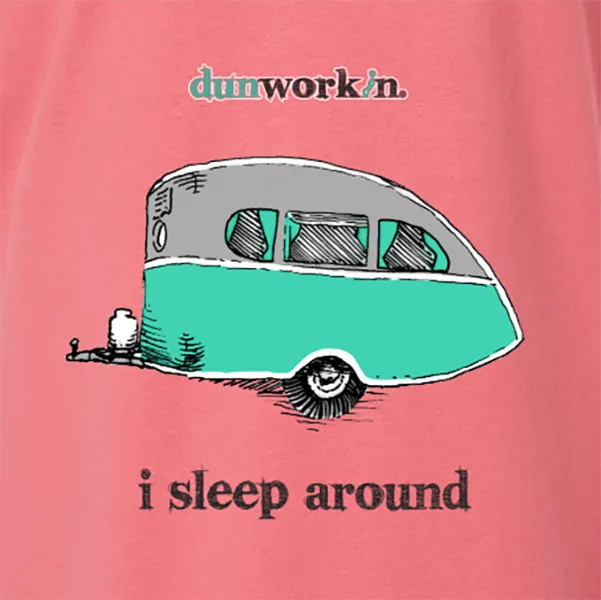 I Sleep Around Women's V Neck Tee