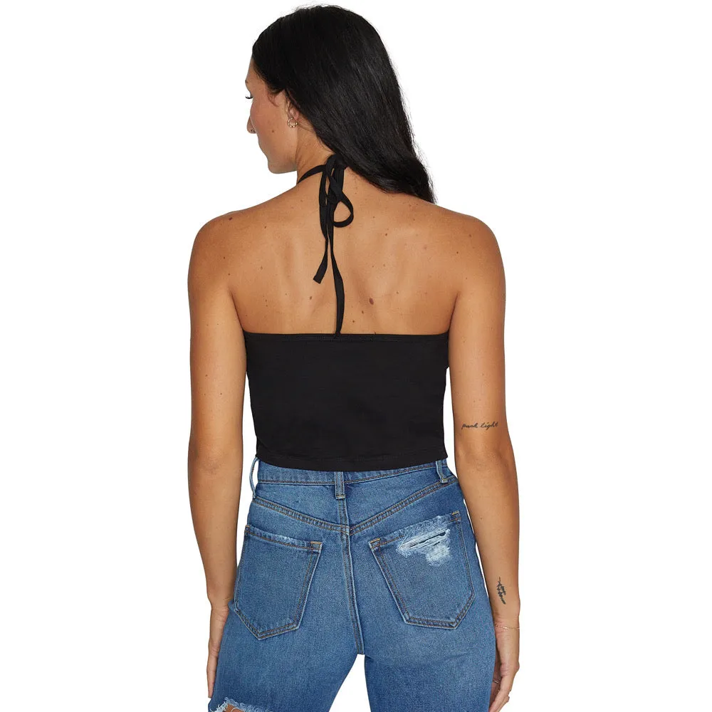 Illinois Fighting Illini Black Halter Top