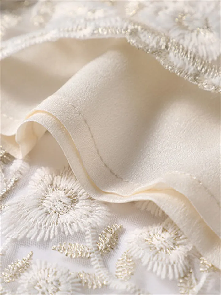 Imitation Pearl Lace Qipao Dresses for Ladies