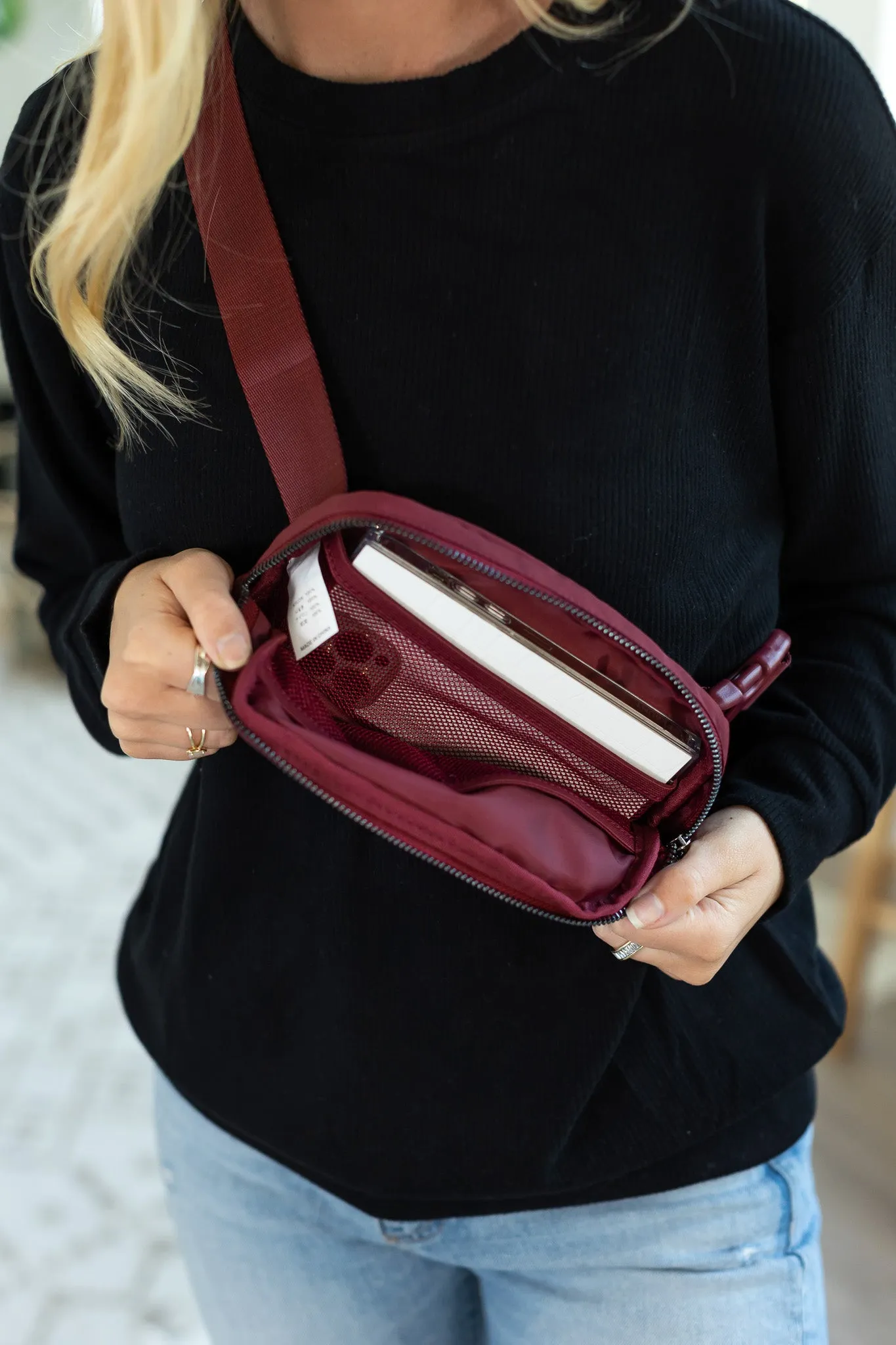 IN STORAGE Bum Bag - Wine | Women's Fanny Pack