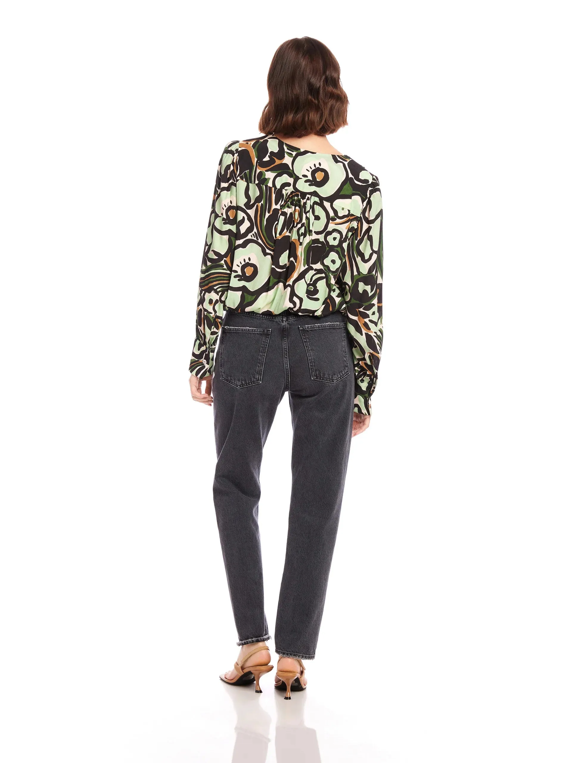 INES DRAPE FRONT TOP