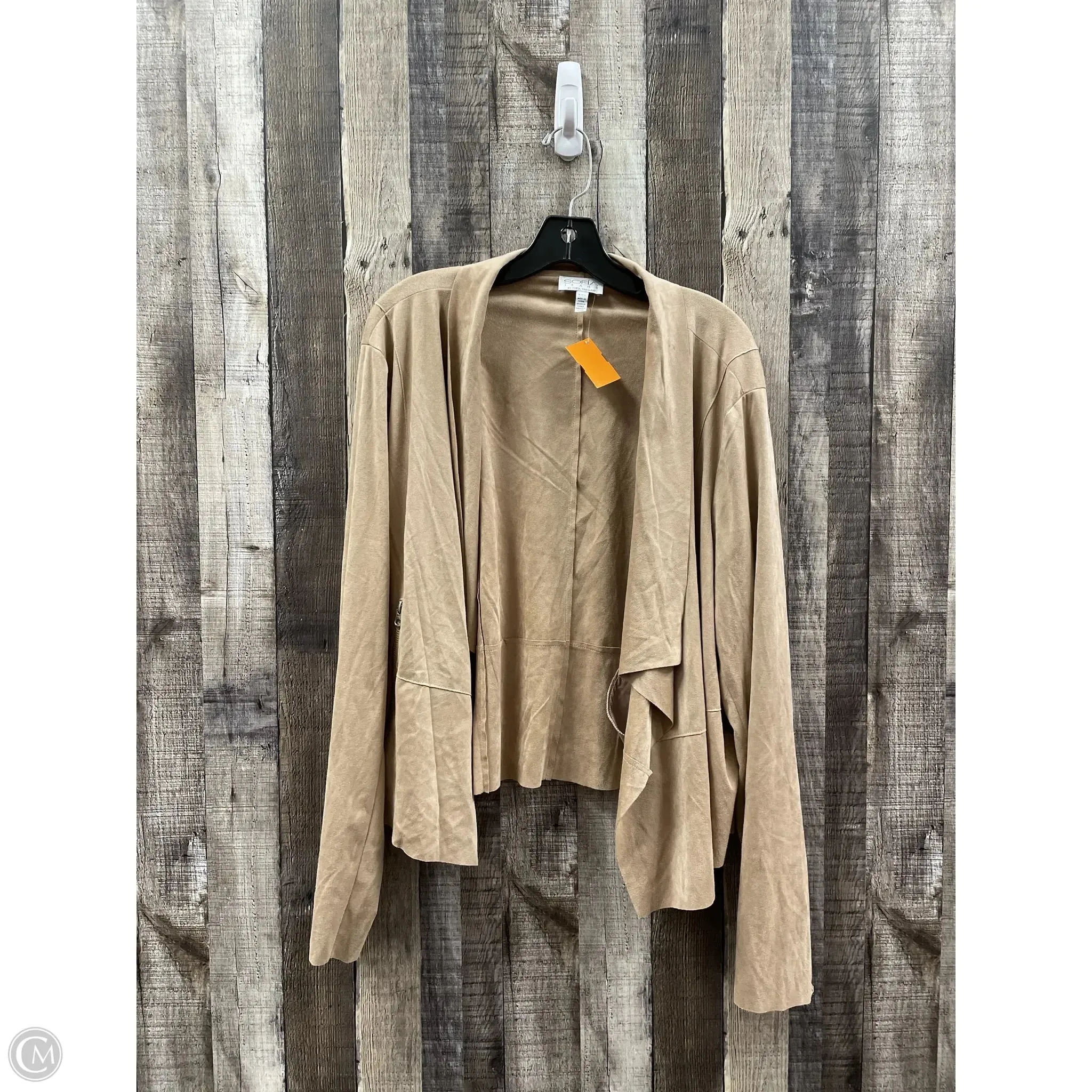 Jacket Other By Sofia By Sofia Vergara In Tan, Size: Xxl