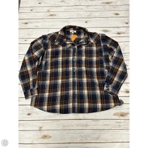 Jacket Shirt By Cme In Plaid Pattern, Size: 1x