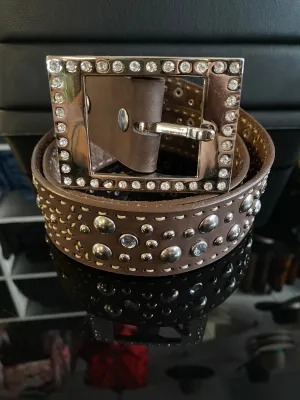 Jacky Sparkly Mocha Belt