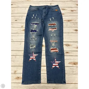Jeans Straight By Cmf In Blue Denim, Size: Xl