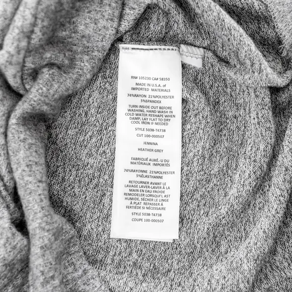 JOIE Women's Jennina Sweatshirt Gray Dolman Sleeve $128 NWT - Size Small