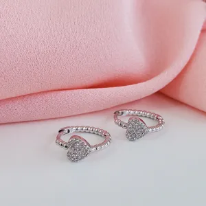 Joy Hoop Earrings in Silver
