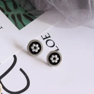 Just lil things Black Pin  Earrings  jlt11426