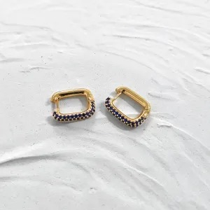 Just Lil Things Blue Hoop Earrings jlt11557