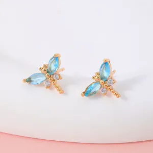Just Lil Things  Blue Pin Earrings jlt11475
