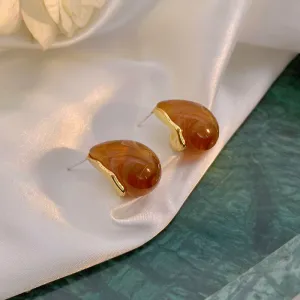 Just Lil Things Brown Pin Earrings jlt11338