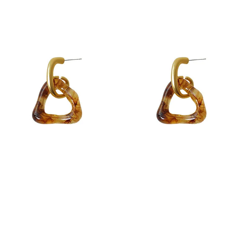 Just Lil Things  Brown Pin Earrings jlt11527