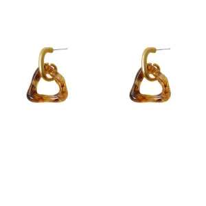 Just Lil Things  Brown Pin Earrings jlt11527