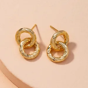 Just Lil Things Gold Pin Earrings jlt11313