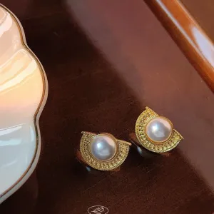 Just Lil Things  Gold Pin Earrings jlt11542