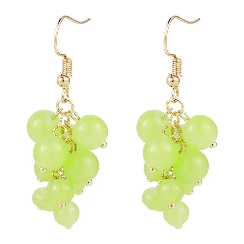 Just lil things Green Drop  Earrings  jlt11420
