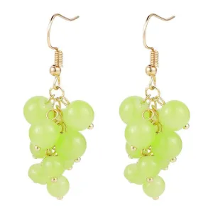 Just lil things Green Drop  Earrings  jlt11420