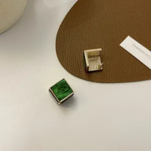 Just Lil Things Green Pin Earrings jlt11573