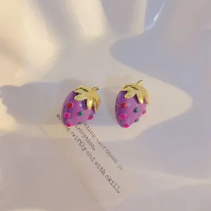 Just Lil Things Purple Pin Earrings jlt11652