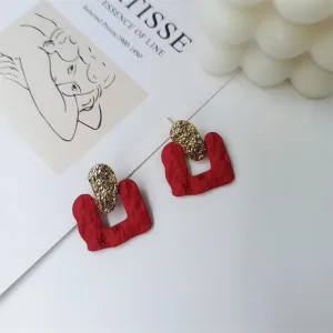 Just Lil Things Red Pin Earrings jlt11326