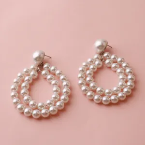 Just Lil Things White Pin Earrings jlt11314