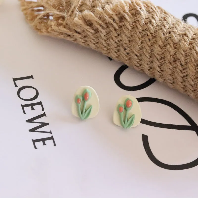 Just lil things White Pin  Earrings  jlt11402