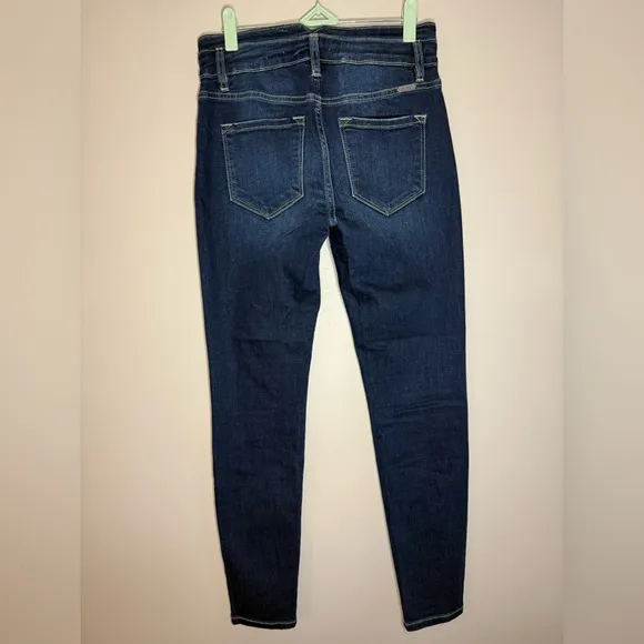 Kan Can Women's High Rise Distressed Super Skinny Jeans New W/O Tags SZ/28
