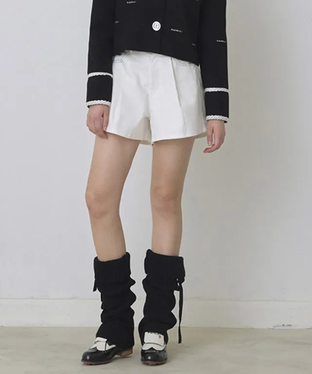 KANDINI Lambswool Warmer - Black