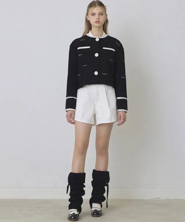 KANDINI Lambswool Warmer - Black