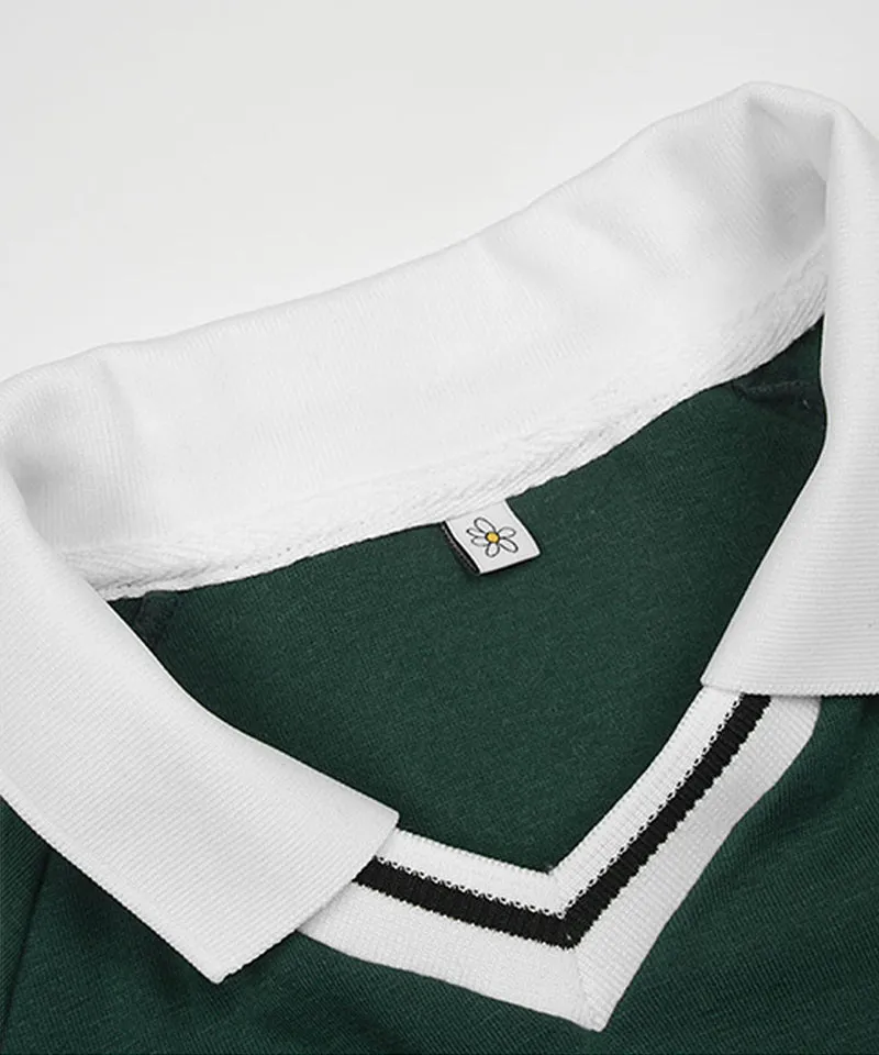 KANDINI Side Ruched Slim Tee - Green