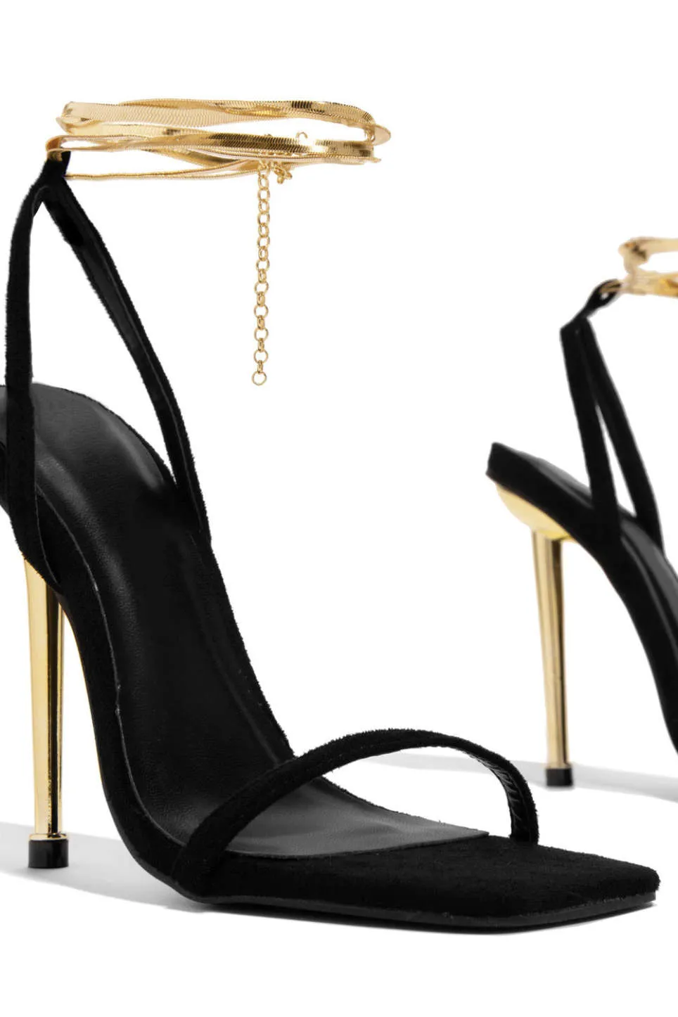 Kari - Chic Chain Design Woman's High Heels