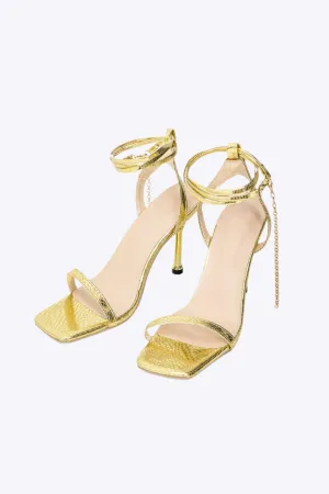 Kari - Chic Chain Design Woman's High Heels