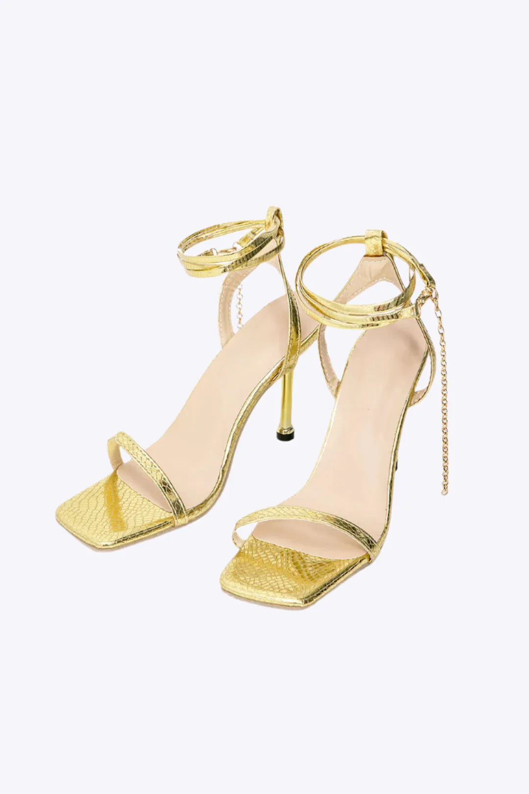 Kari - Chic Chain Design Woman's High Heels