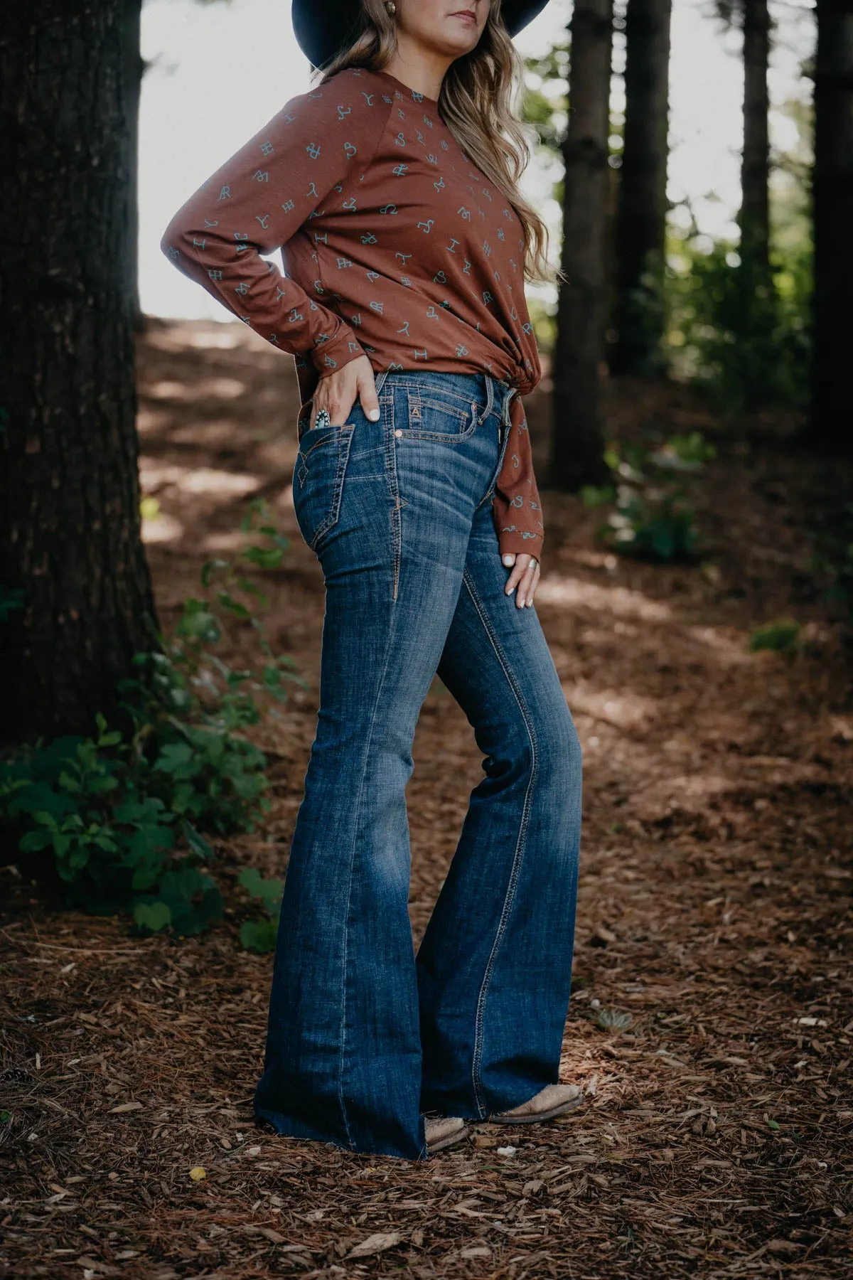 'Karter' Perfect Rise Flare Jean by Ariat (Sizes 28 - 34)