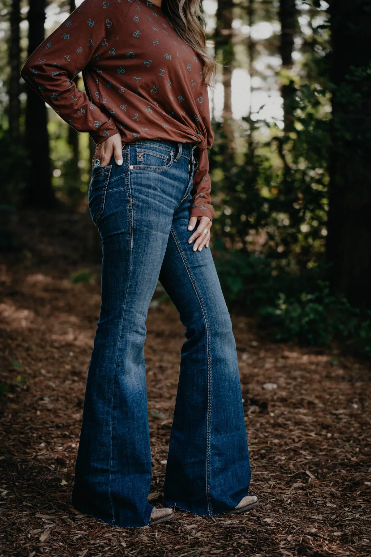 'Karter' Perfect Rise Flare Jean by Ariat (Sizes 28 - 34)