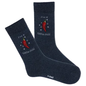 K.Bell Women's I'm A Little Chilli Crew Sock