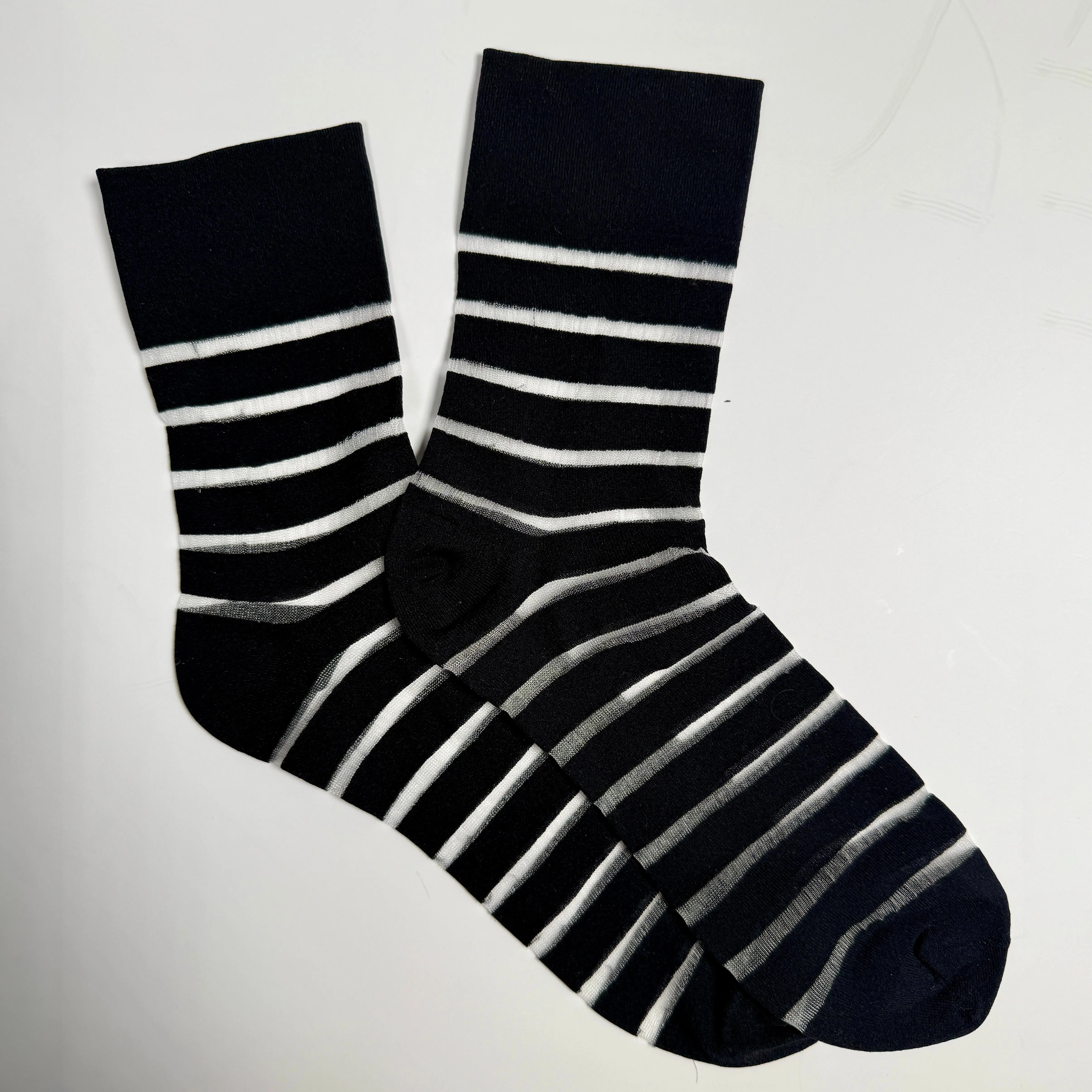K.Bell Women's Sheer Stripe Crew